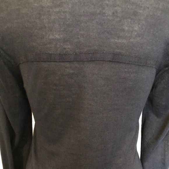 Navy Wool-Blend Lightweight Guess Sweater - Picture 9 of 12